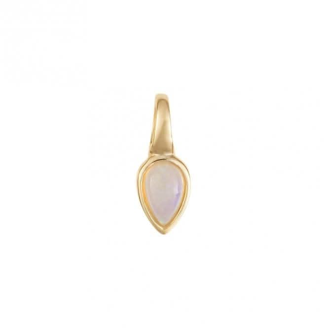Gold Plated Birthstone October Opal Pendant P5223