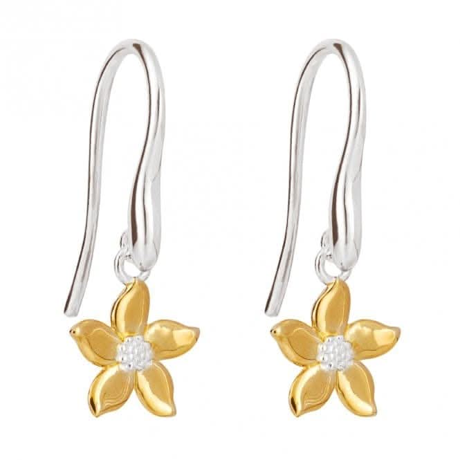 Gold Plated Jasmine Drop Earrings E6265