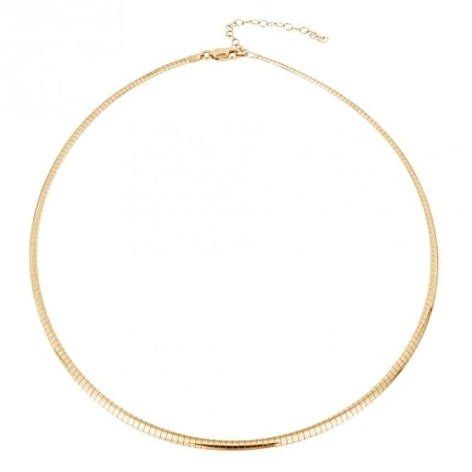 Gold Plated Omega 40+6cm Necklace N4539