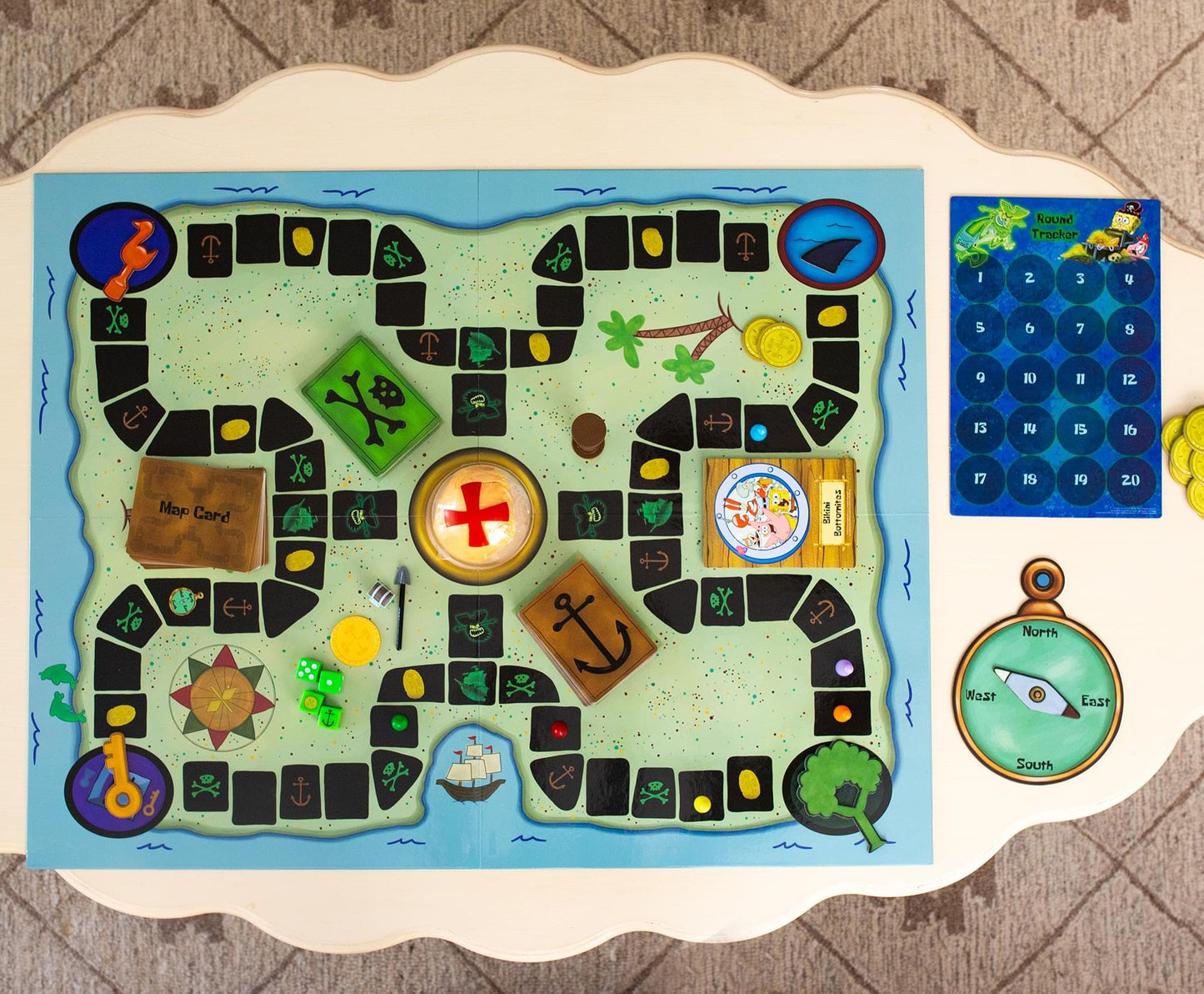 Golden Bell Studios SpongeBob Flying Dutchman's Treasure Hunt Board Game for 2-6 Players