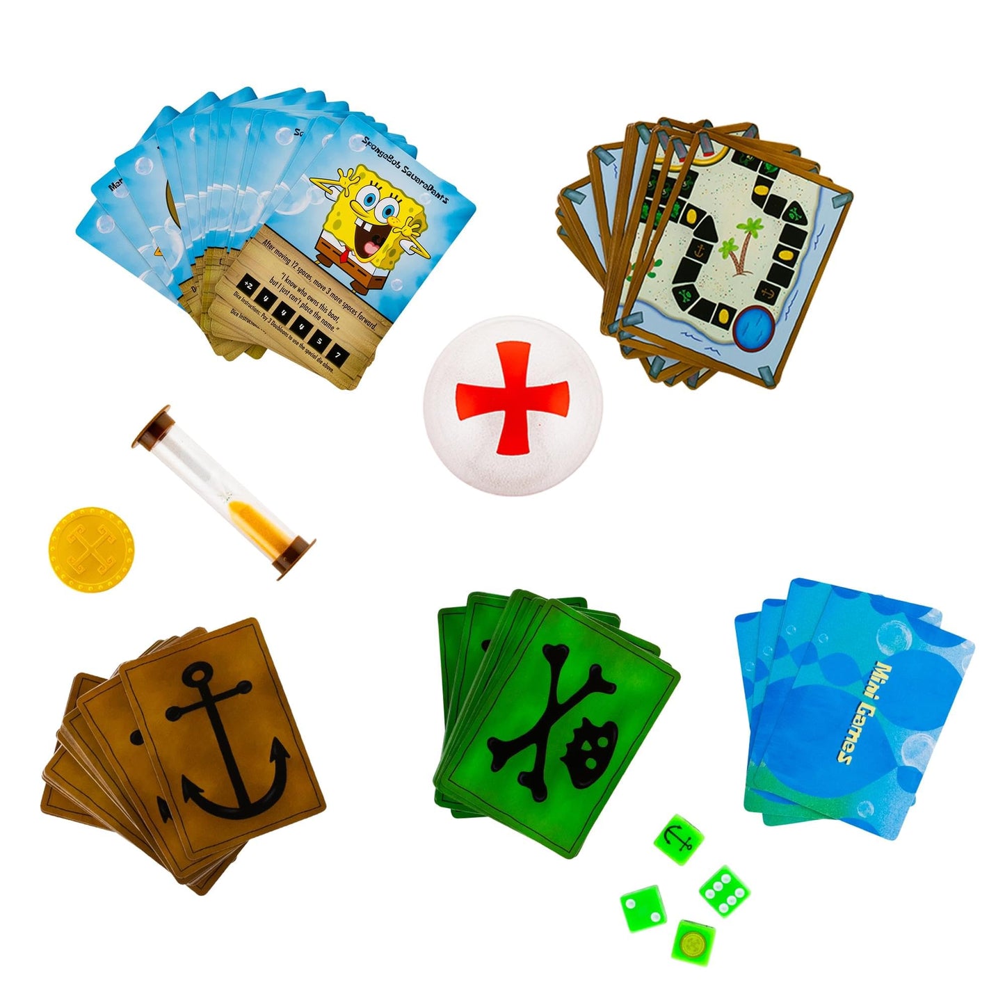 Golden Bell Studios SpongeBob Flying Dutchman's Treasure Hunt Board Game for 2-6 Players