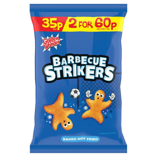 Golden Wonder Barbecue Strikers Barbecue Flavour 22g (Box of 36)