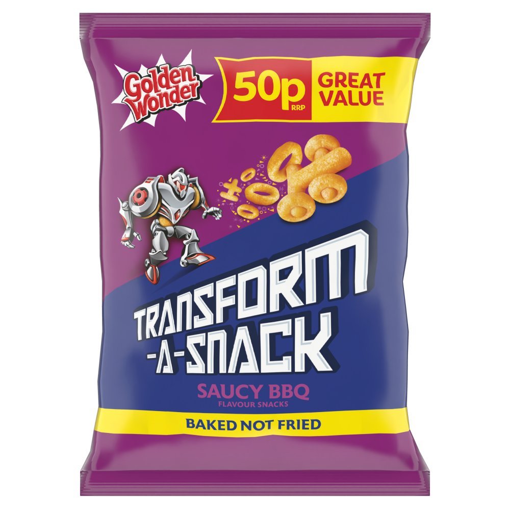 Golden Wonder Transform-A-Snack Saucy BBQ Flavour Snacks 27g (Box of 30)