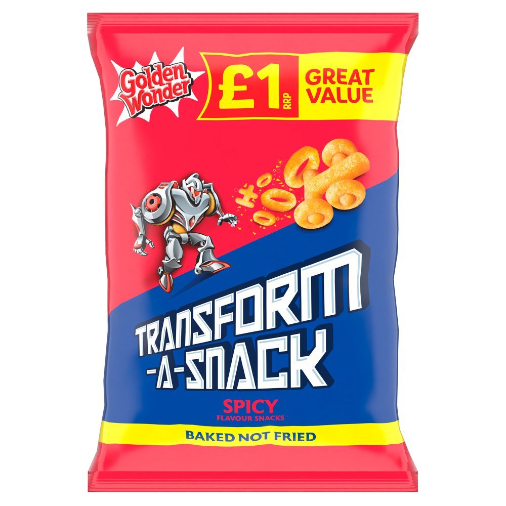 Golden Wonder Transform-A-Snack Spicy Flavour Snacks 56g (Box of 18)