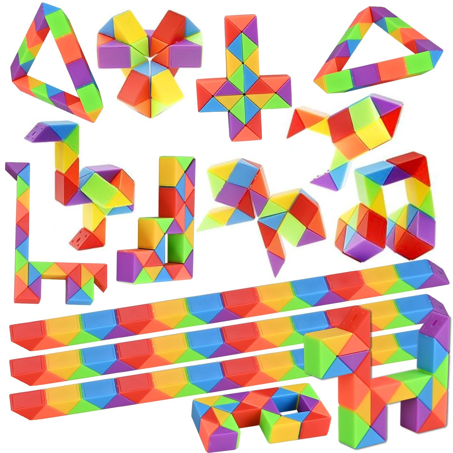 GOLDGE 80-Pack Mini Cube Puzzle Fidget Toys – Bulk Party Favors, Travel Toys & Classroom Rewards (Ages 4-8)