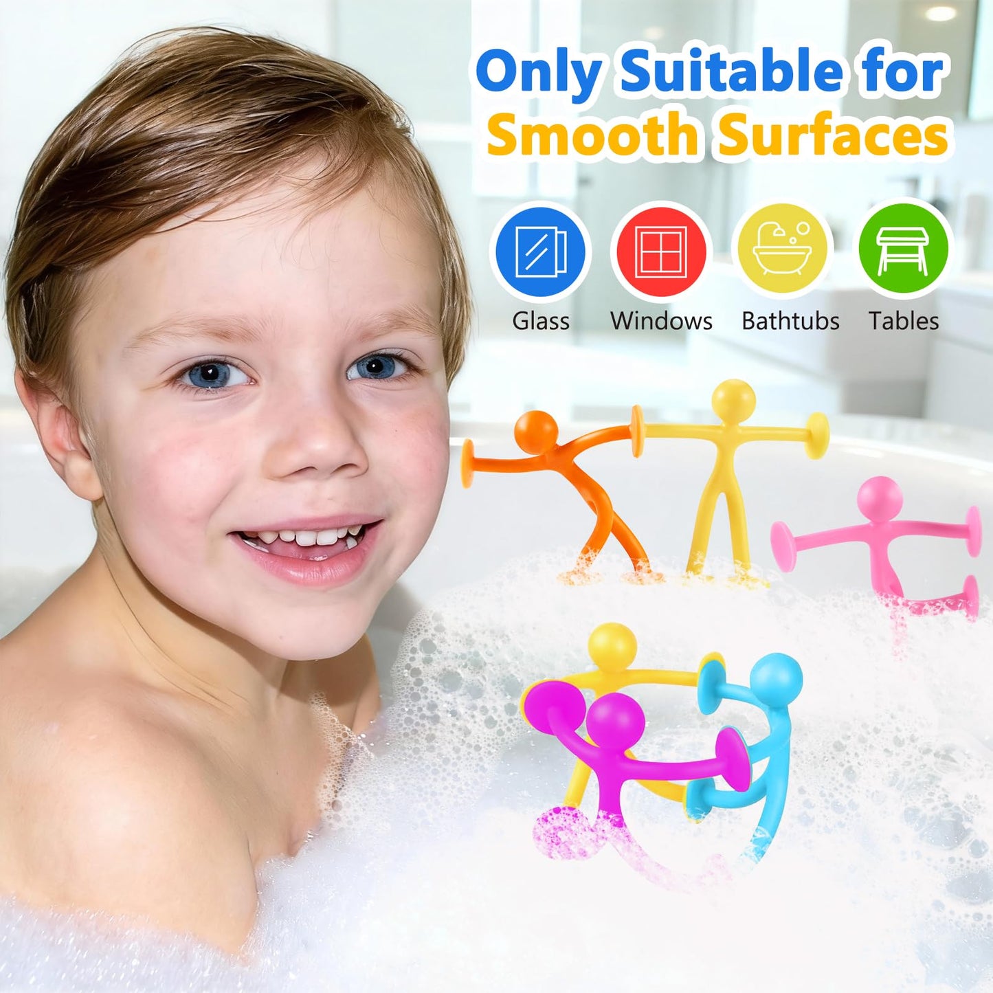 GOLDGE 28-Pack Suction Cup Fidget Toys | Sensory Set for Kids (Autism, ADHD) | Travel-Friendly