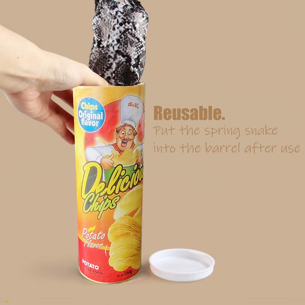 GOLF Prank Potato Chip Can Toy – Halloween & April Fool's Day Fun