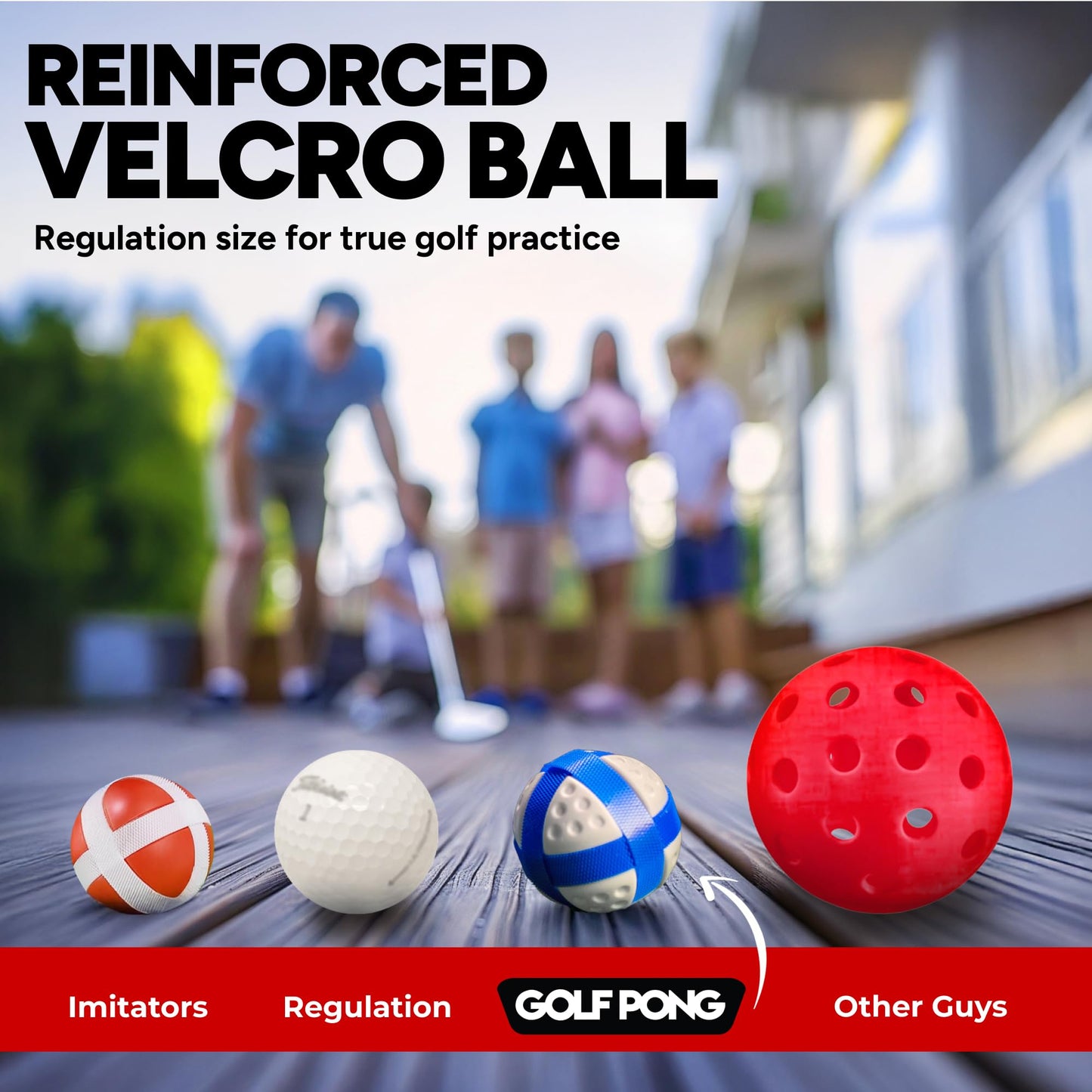 Golf Pong Versus Edition (2 Pack) – Jumbo Backyard & Indoor Golf Chipping Game Set