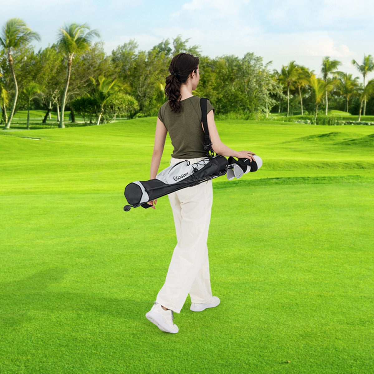 Lightweight Golf Bag for The Driving Range-Blue