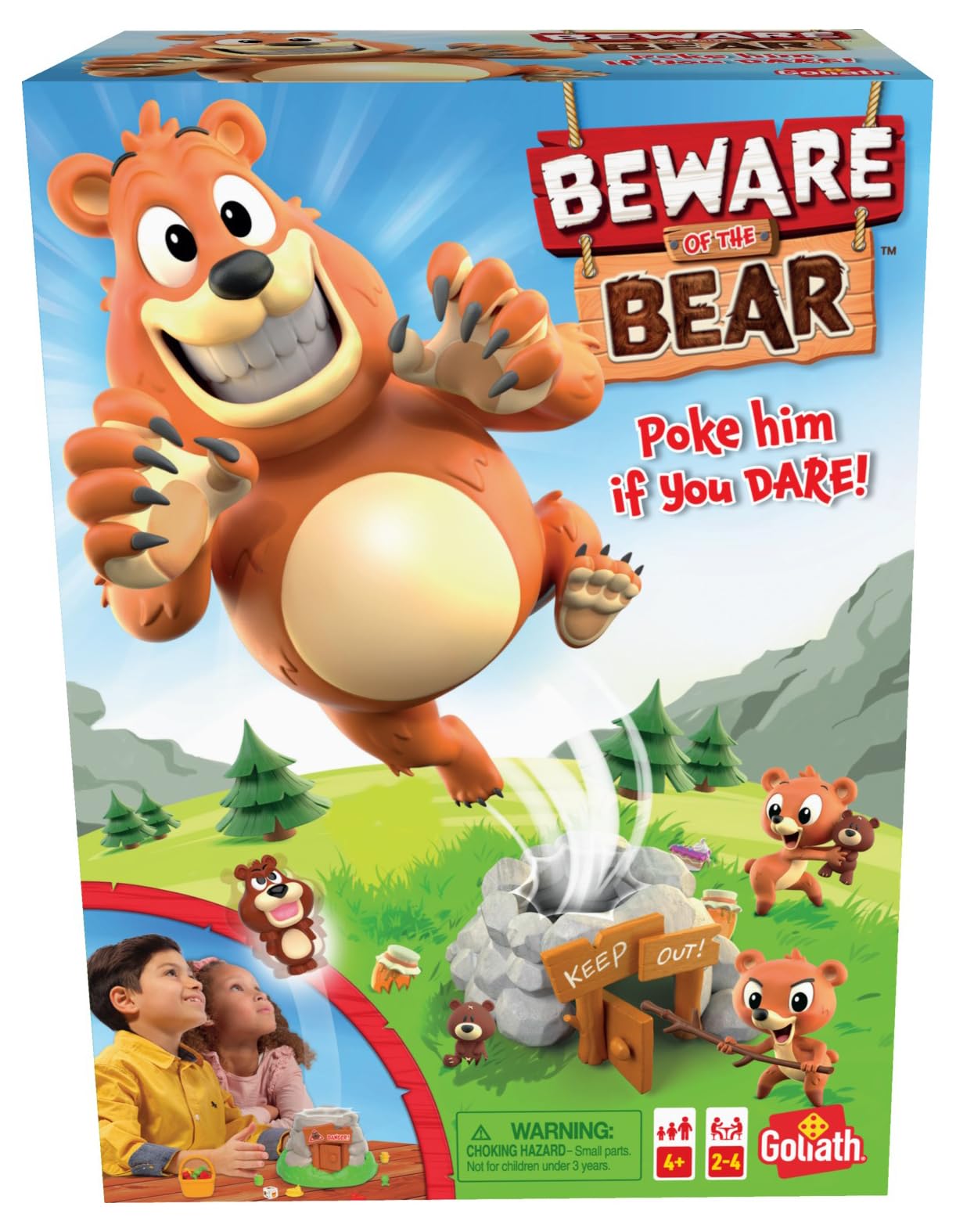 Goliath Beware of The Bear - Poke The Bear and Sneak The Goodies Game | Family Fun for 2-4, Ages 4+
