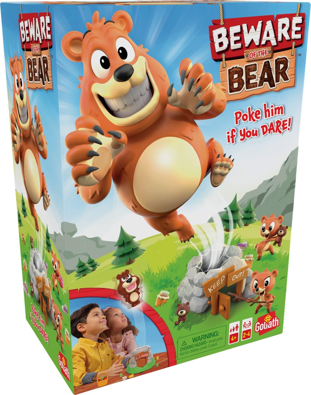 Goliath Beware of The Bear - Poke The Bear and Sneak The Goodies Game | Family Fun for 2-4, Ages 4+