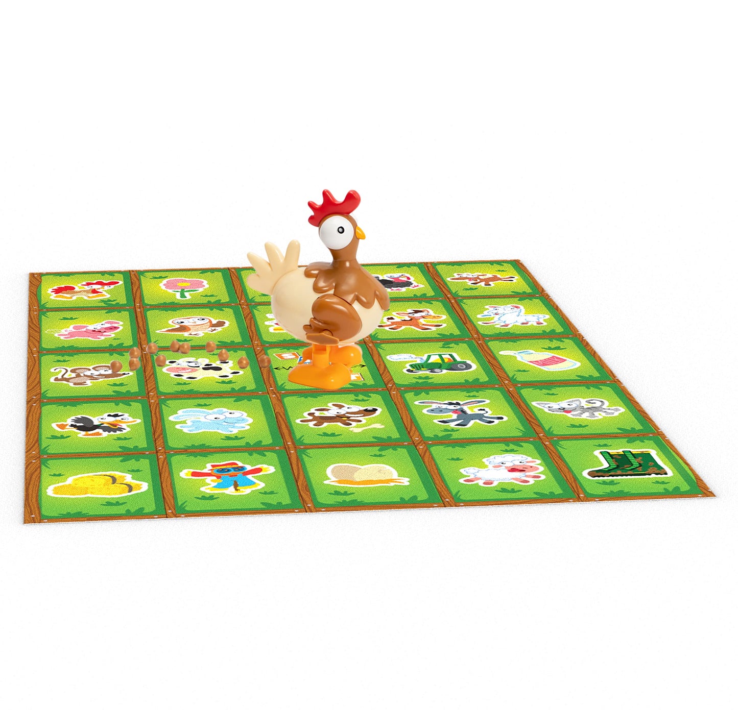 Goliath Chicken Poo Bingo Game — Wind-Up Fun for 2–4 Players, Ages 4+