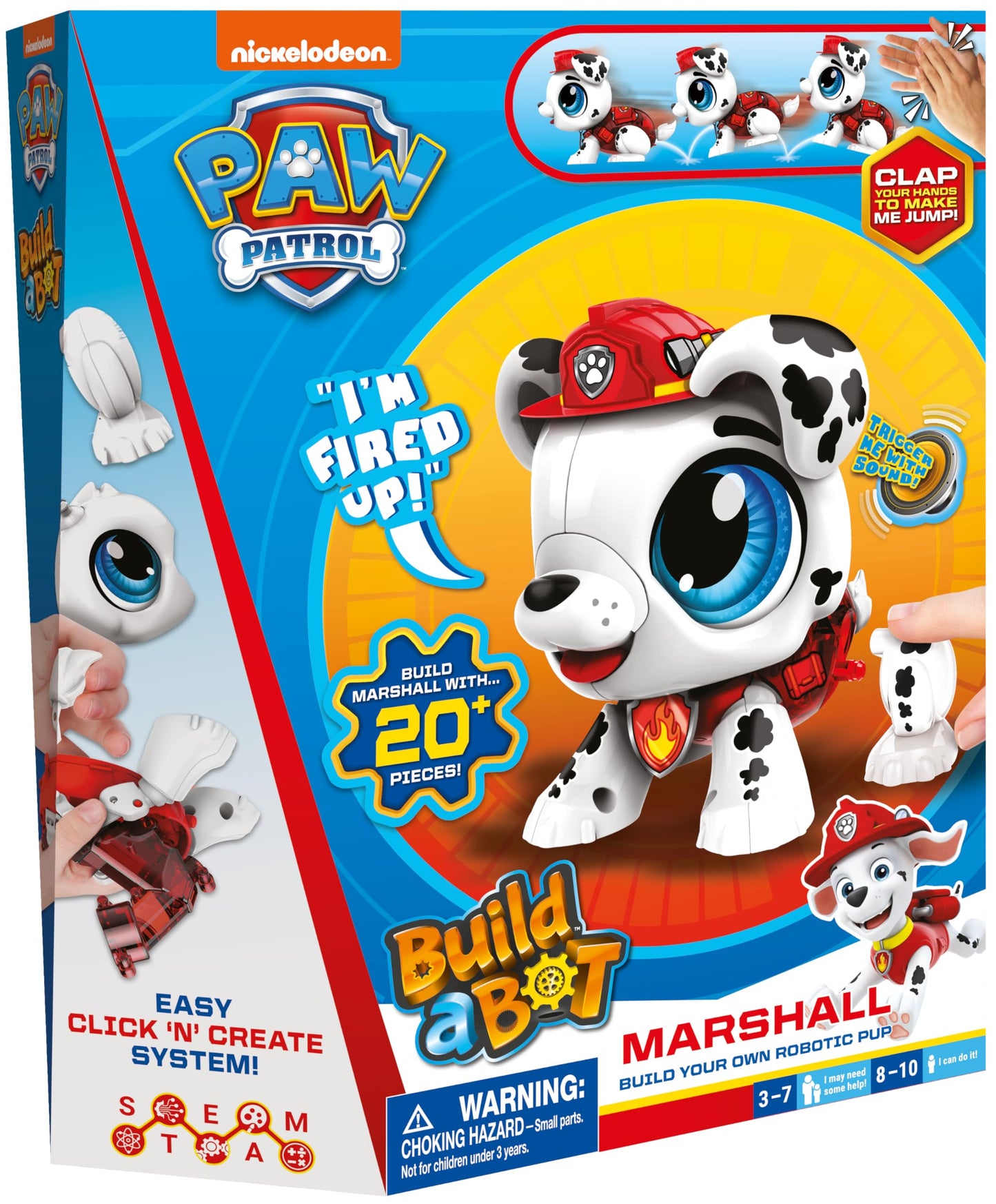Goliath Build a Bot Marshall – Robotic Paw Patrol Hero Kit (20+ Pieces)