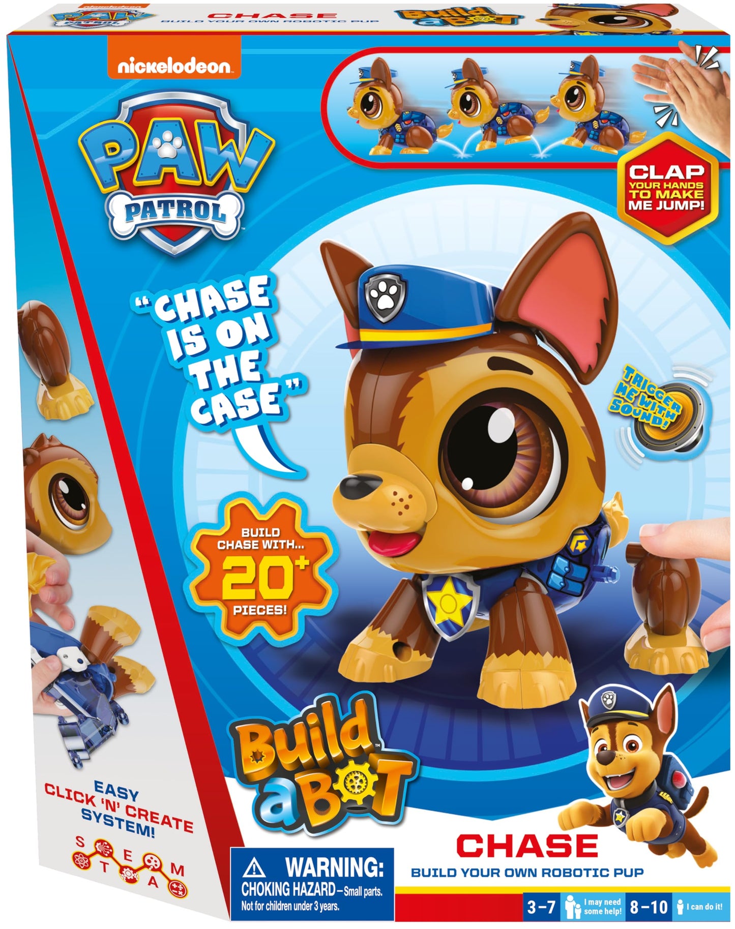 Goliath Build a Bot Chase – Create Your Own Robotic Paw Patrol Hero (20+ Pieces) for Ages 3-10