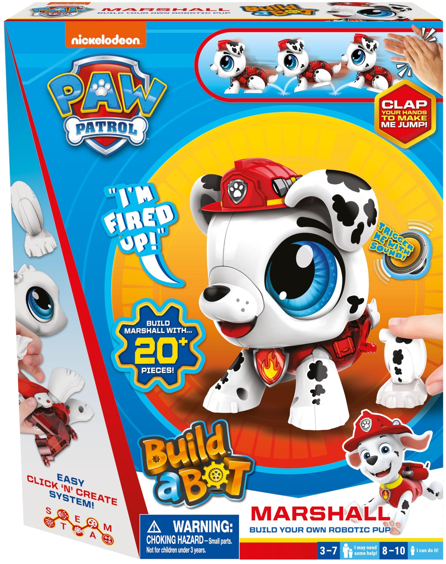 Goliath Build a Bot Marshall – Robotic Paw Patrol Hero Kit (20+ Pieces)