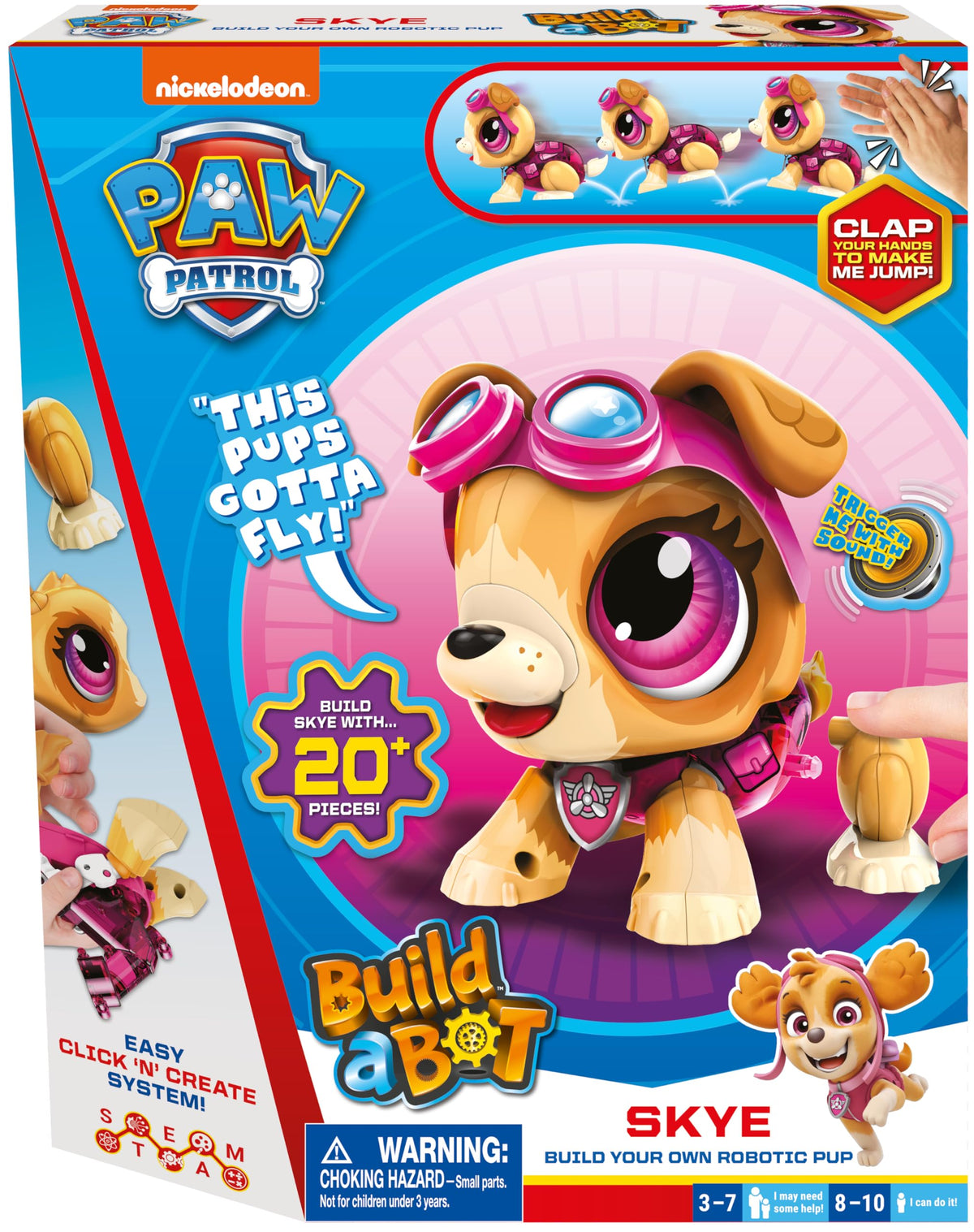 Goliath Build a Bot Skye – Robotic Paw Patrol Kit, 20+ Pieces