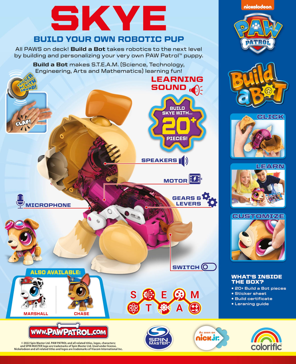 Goliath Build a Bot Skye – Robotic Paw Patrol Kit, 20+ Pieces