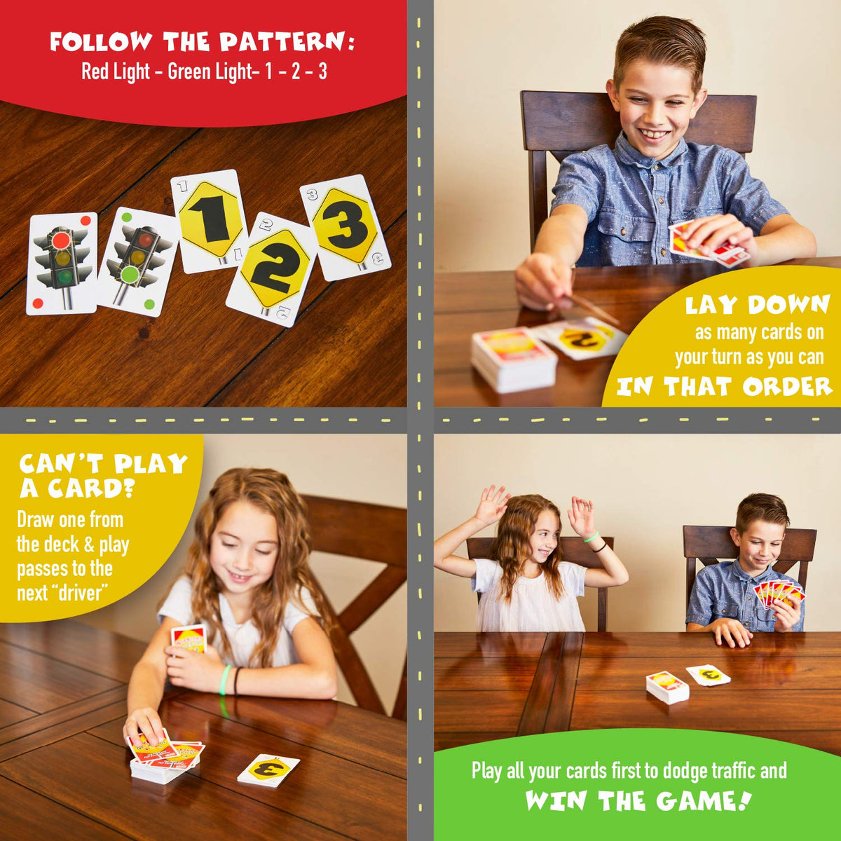 Goliath Red Light, Green Light, 1-2-3 Card Game — Family Fun for Ages 5+