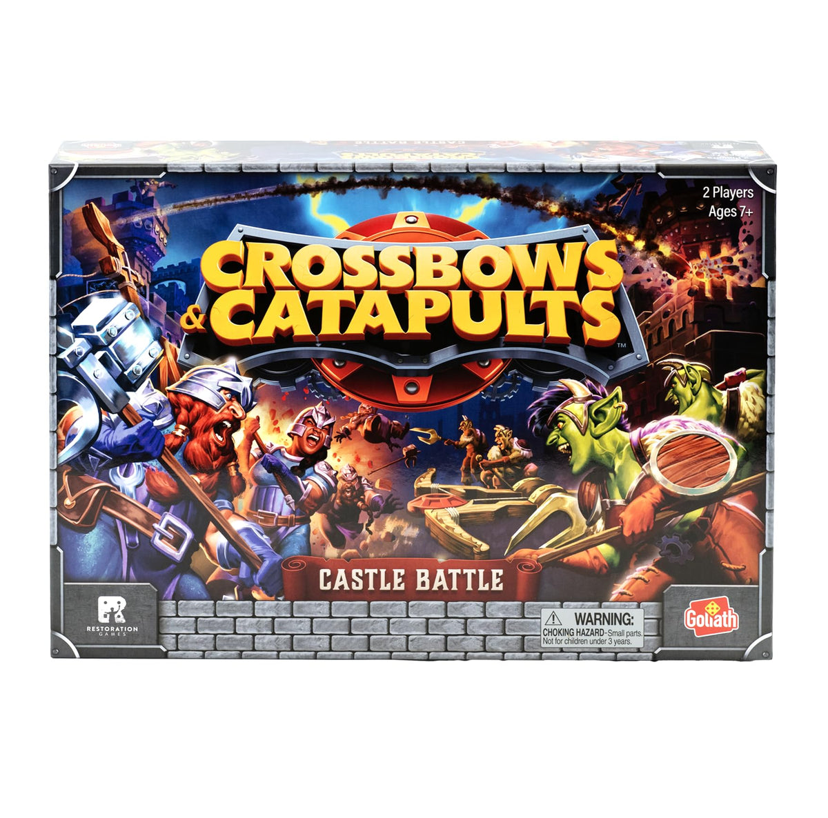 Goliath Crossbows & Catapults Castle Battle – Strategy Game for 2 Players, Ages 7+