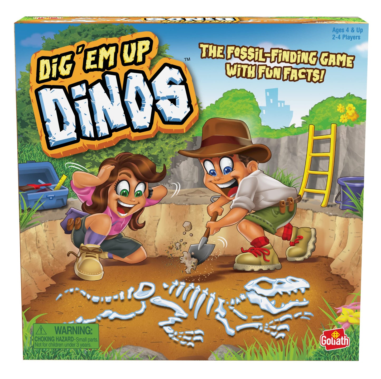 Goliath Dig 'Em Up Dinos – Fossil-Finding Dino-Building Game for 2-4 Players