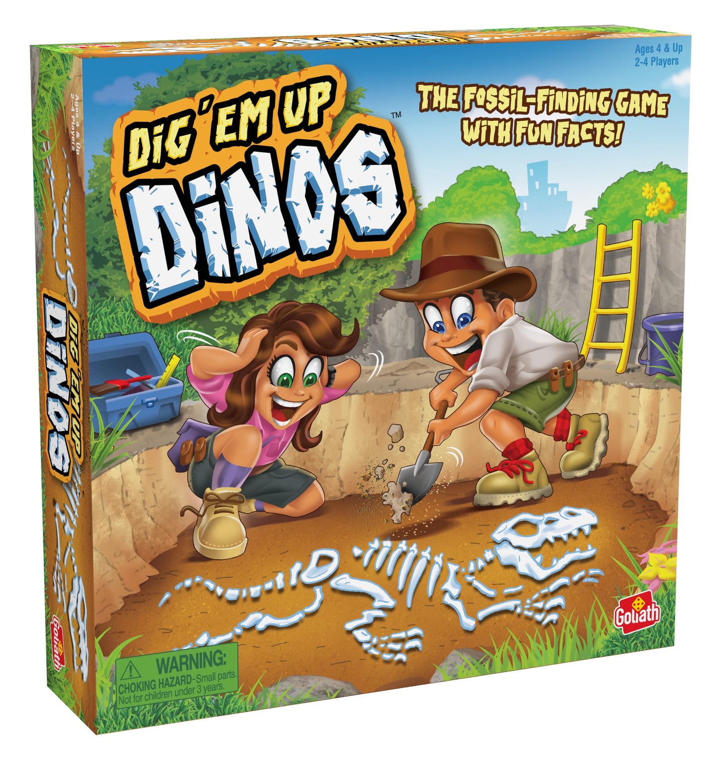 Goliath Dig 'Em Up Dinos – Fossil-Finding Dino-Building Game for 2-4 Players
