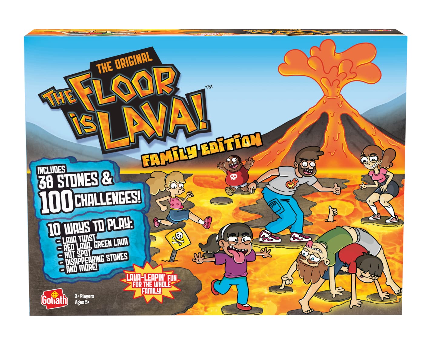 Goliath The Floor is Lava! Family Edition – The Original Interactive Balance Game for Kids & Adults