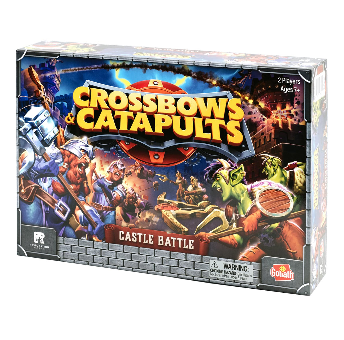 Goliath Crossbows & Catapults Castle Battle – Strategy Game for 2 Players, Ages 7+