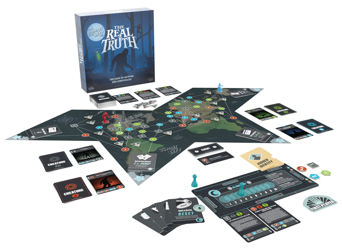 Goliath The Real Truth: Strategy Conspiracy Board Game by The Last Podcast on the Left | 2-5 Players, Ages 14+