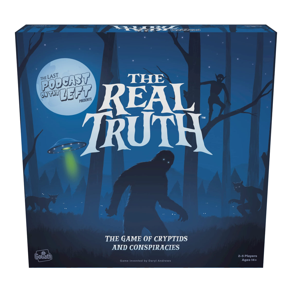 Goliath The Real Truth: Strategy Conspiracy Board Game by The Last Podcast on the Left | 2-5 Players, Ages 14+
