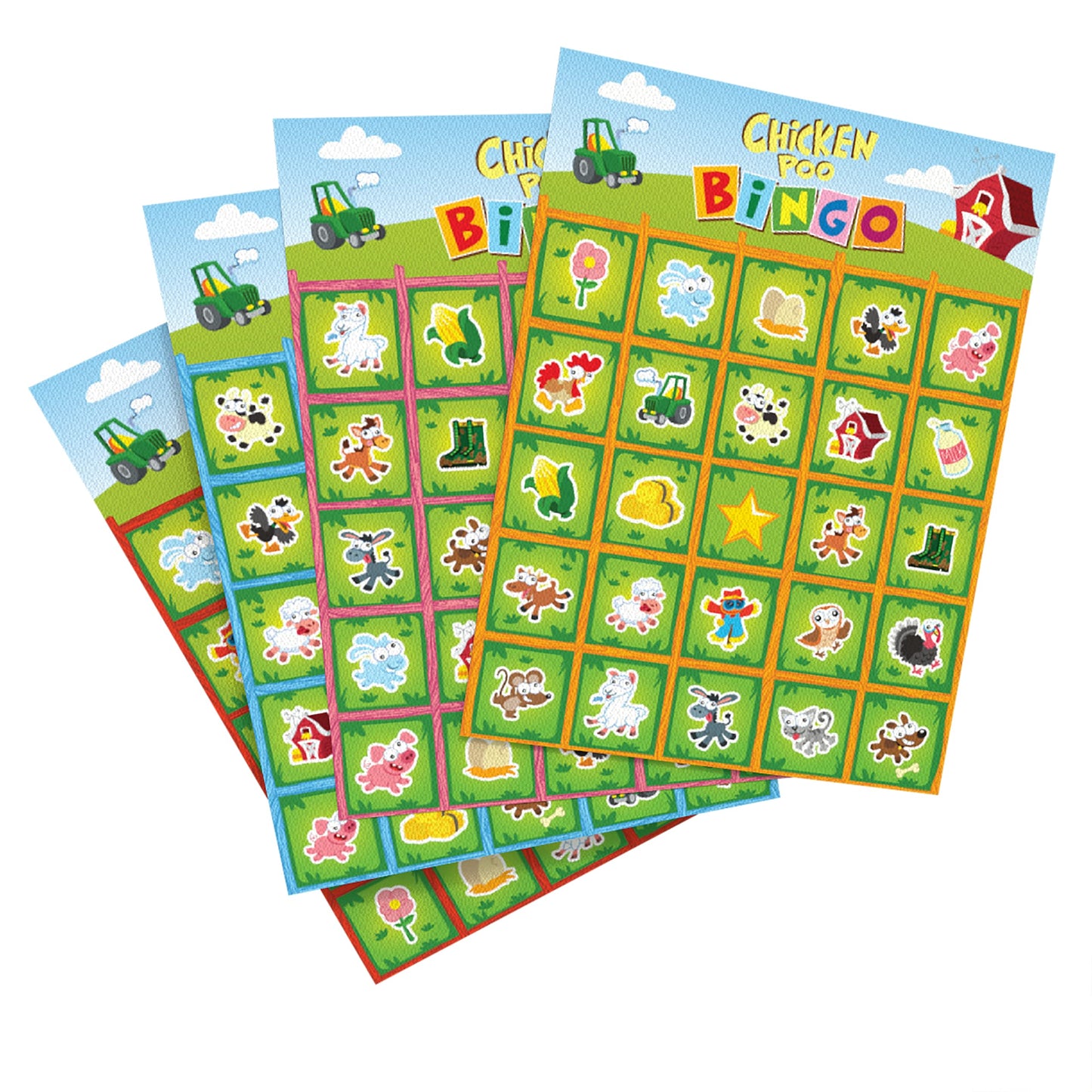Goliath Chicken Poo Bingo Game — Wind-Up Fun for 2–4 Players, Ages 4+