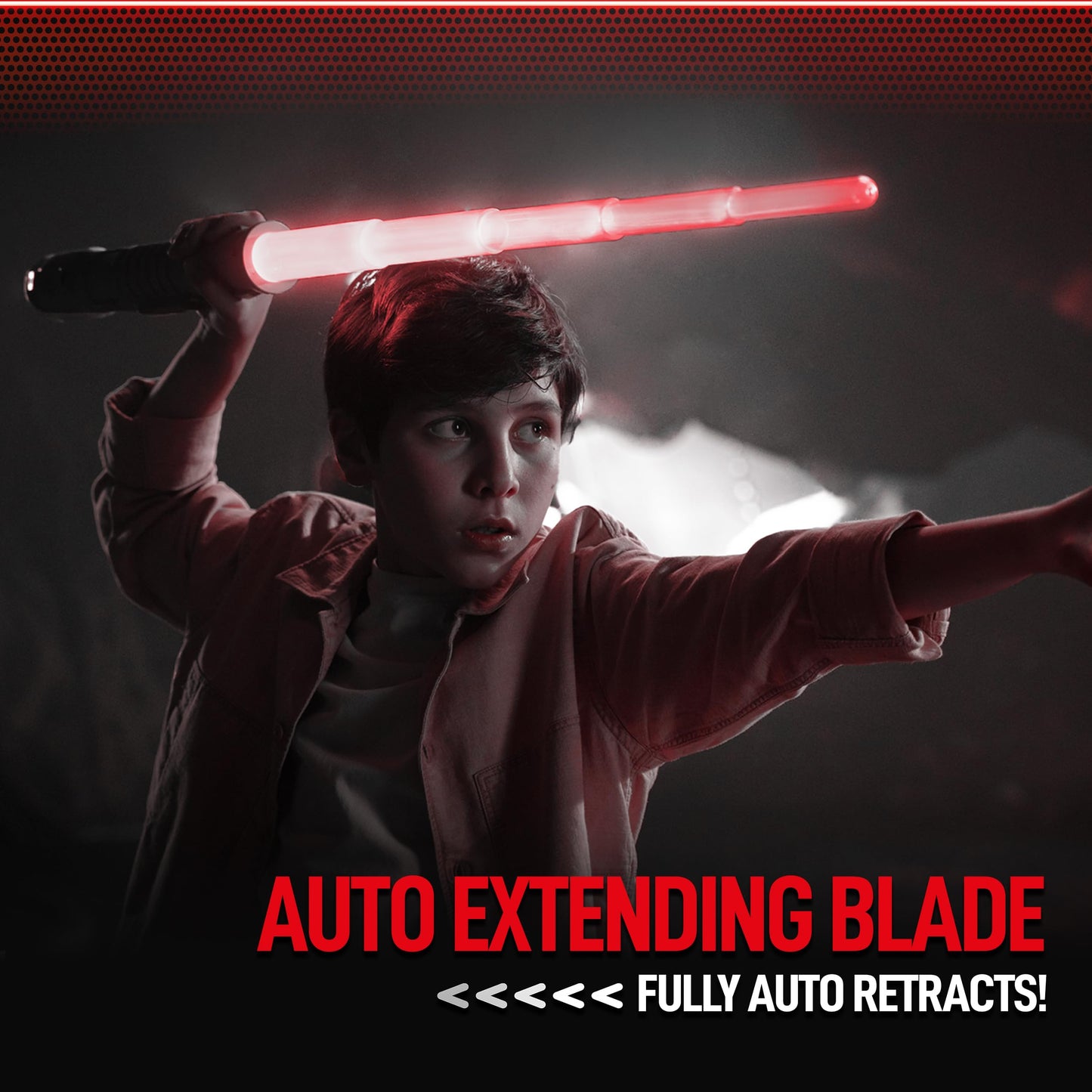 Power Saber Energy Blade Red by Goliath – Auto Extending Saber with Motion SFX