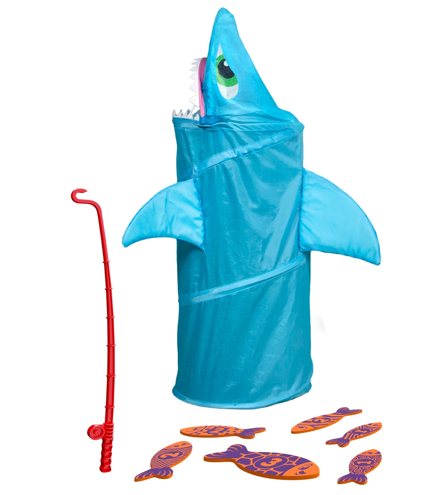 Goliath Pressman Giant Shark Bite Game – Jumping Shark, Blue Light, 2–4 Players (Ages 4+)