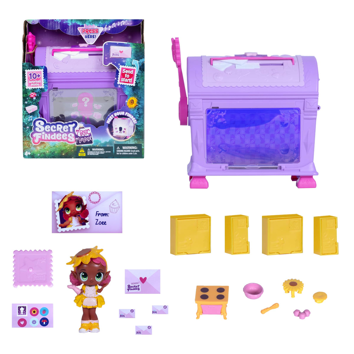 Goliath Secret Findees Magic Mailbox Purple – 10+ Surprises | Ages 4+