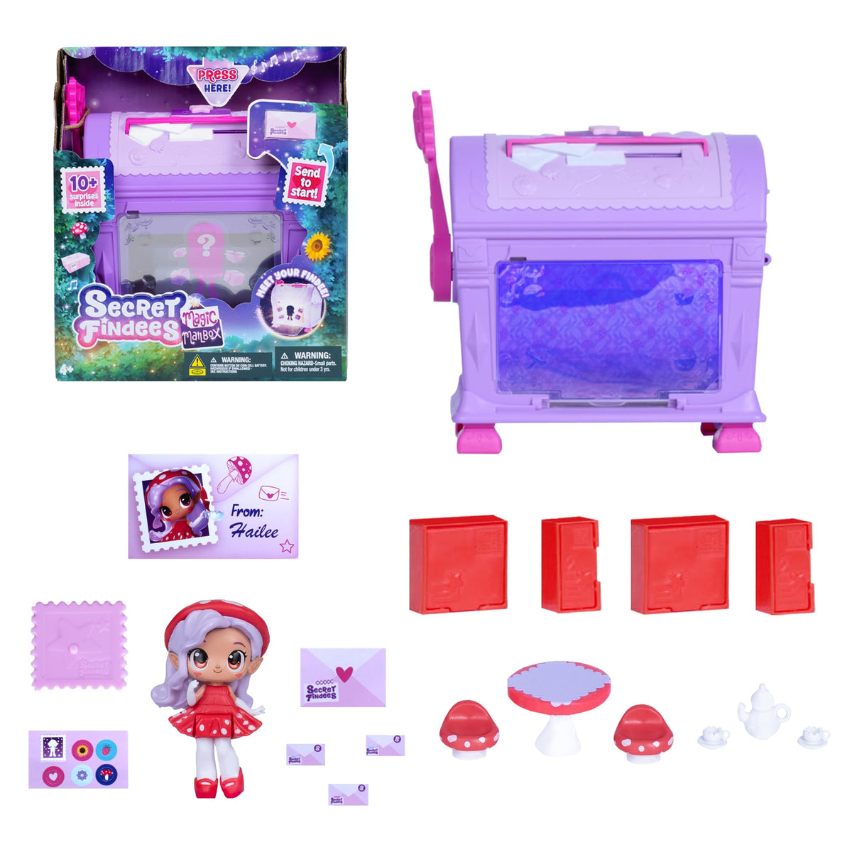 Goliath Secret Findees Magic Mailbox Purple – 10+ Surprises | Ages 4+