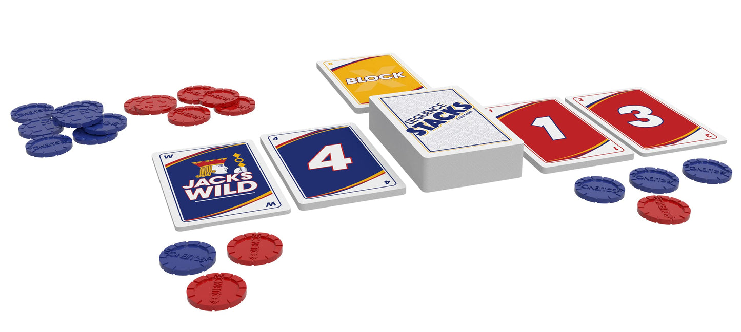Goliath Sequence Stacks Card Game – Fast Run-Building Family Fun