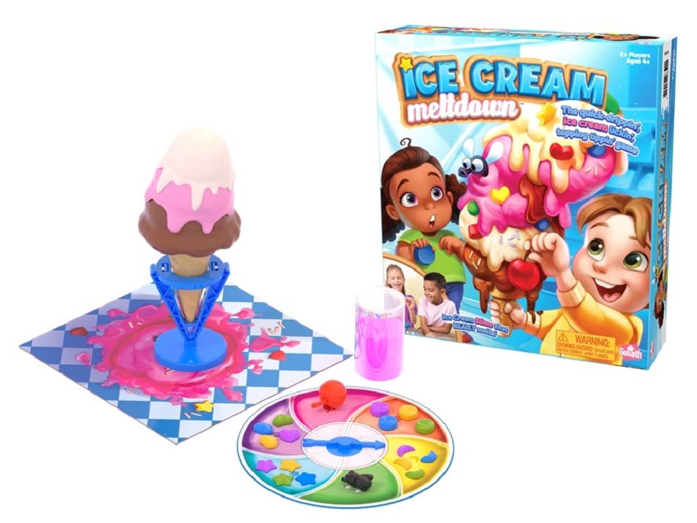 Goliath Ice Cream Meltdown Game - Be First to Finish Toppings (Ages 4+)