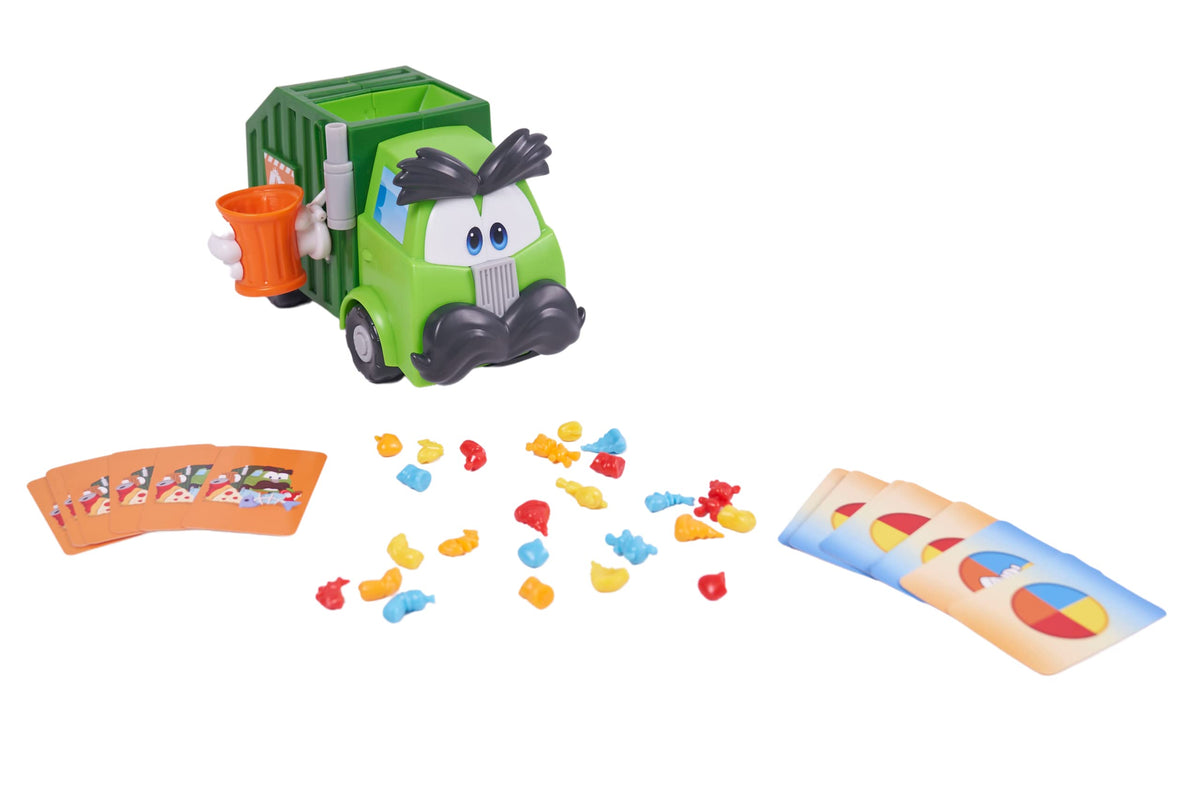 Goliath Trash Stash Game - Kid-Powered Garbage Truck Action, 2-4 Players, Ages 4+