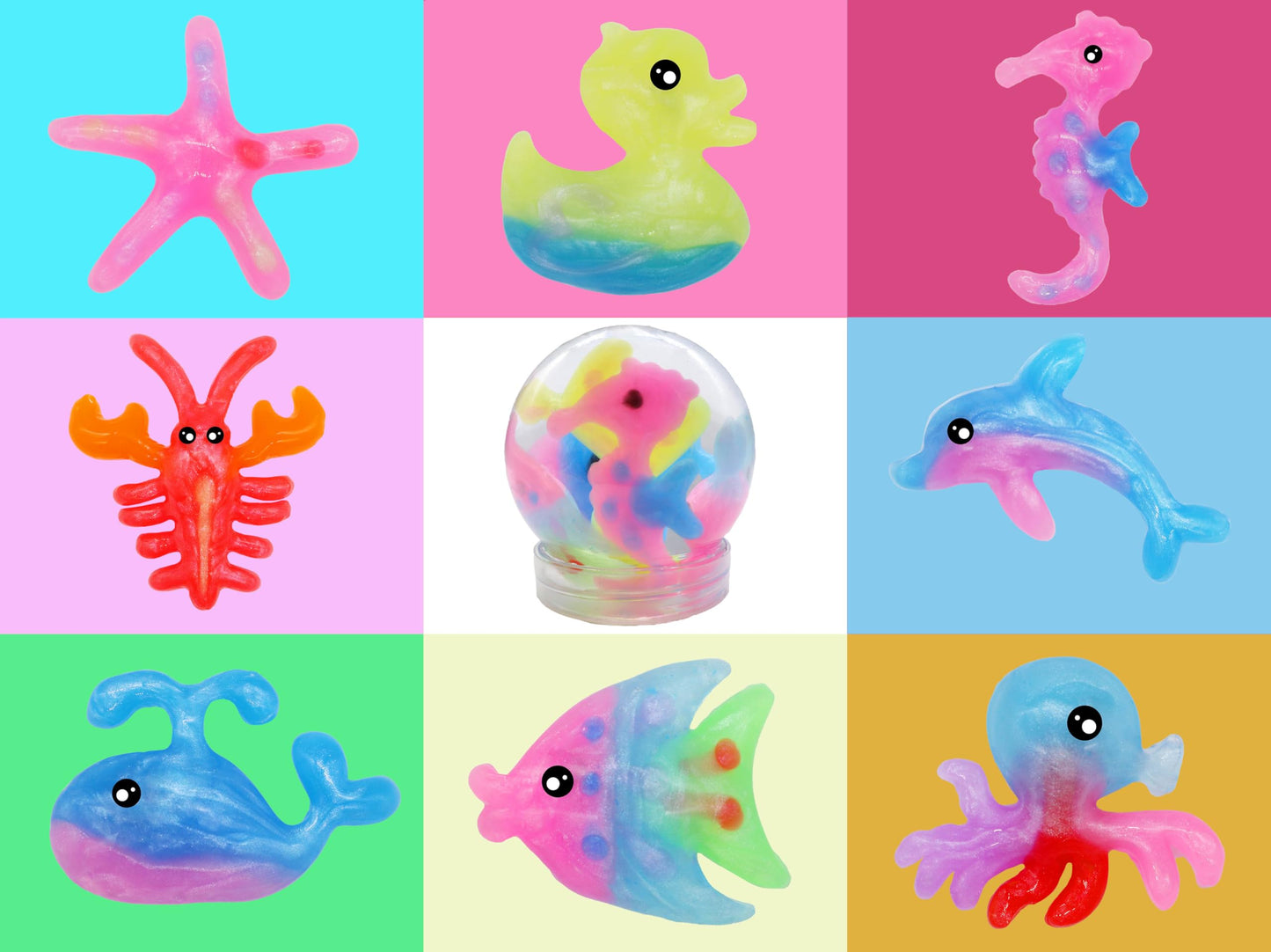 Golinkid Magic Water Elf Toy Kit – 20 Bottles, 24 Molds, Glow in the Dark Aqua Fairy Craft