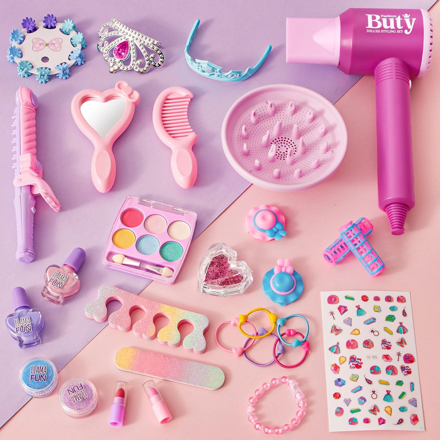 Golray Hair Styling Doll Head Makeup Kit – Realistic Salon Playset for Kids 3-8+