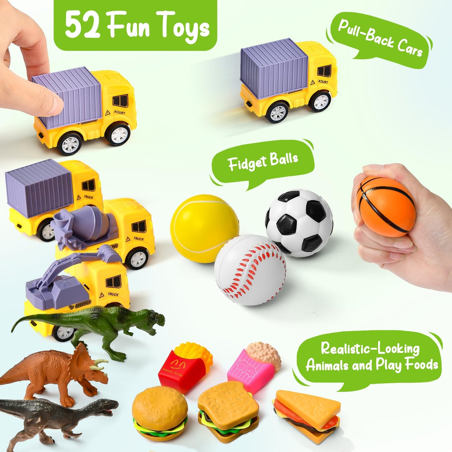 Golray Sorting Toys for Toddlers with Mystery Box – 8 Themes, 52 Pieces for Preschool Learning
