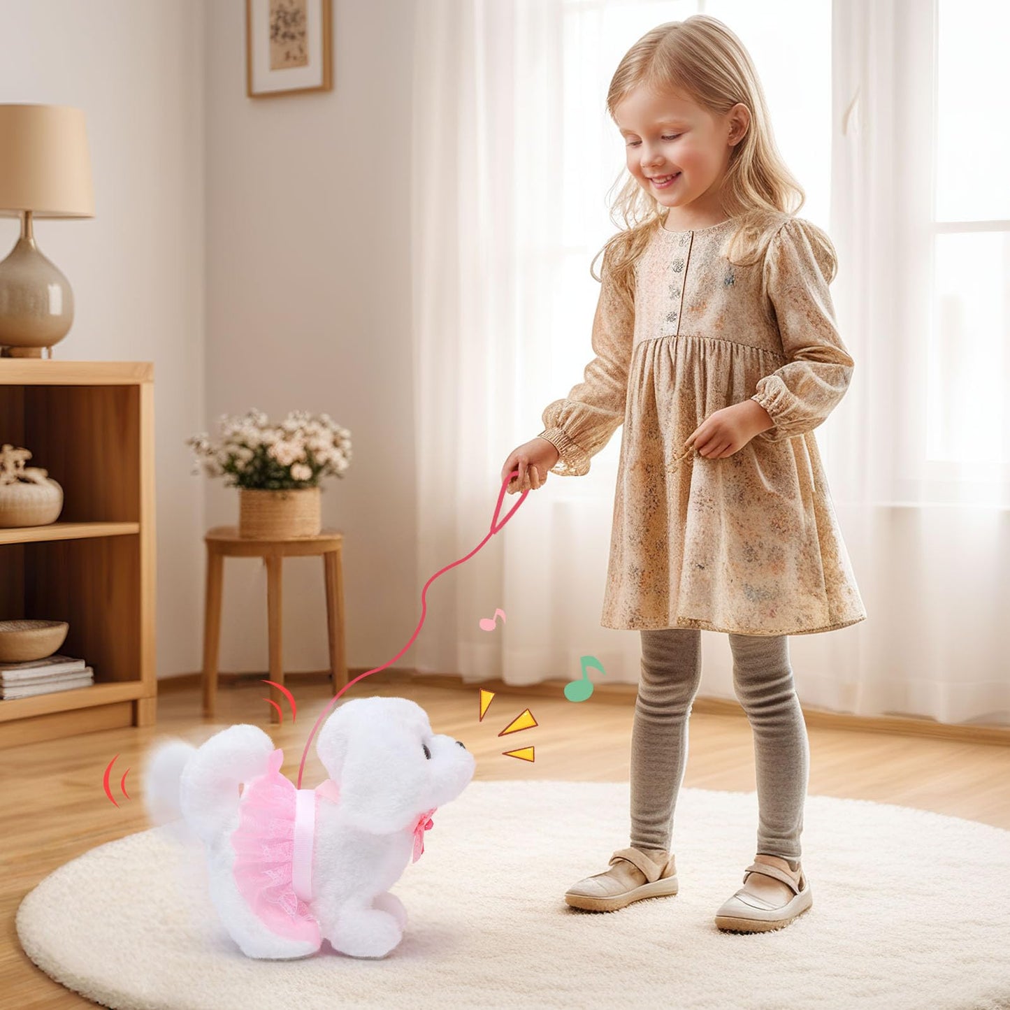 Golray 10-Piece Interactive Dog Toy Set for Kids – Walk, Bark, Pretend