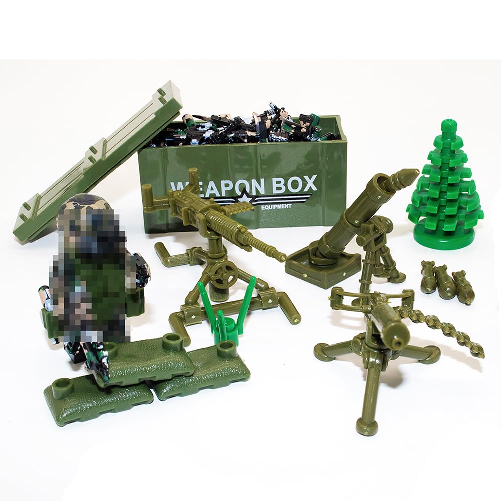 Gonsausola 200+ Pcs Military Weapon Pack Accessories Kit for Building Block Toys – Swat Team Gear