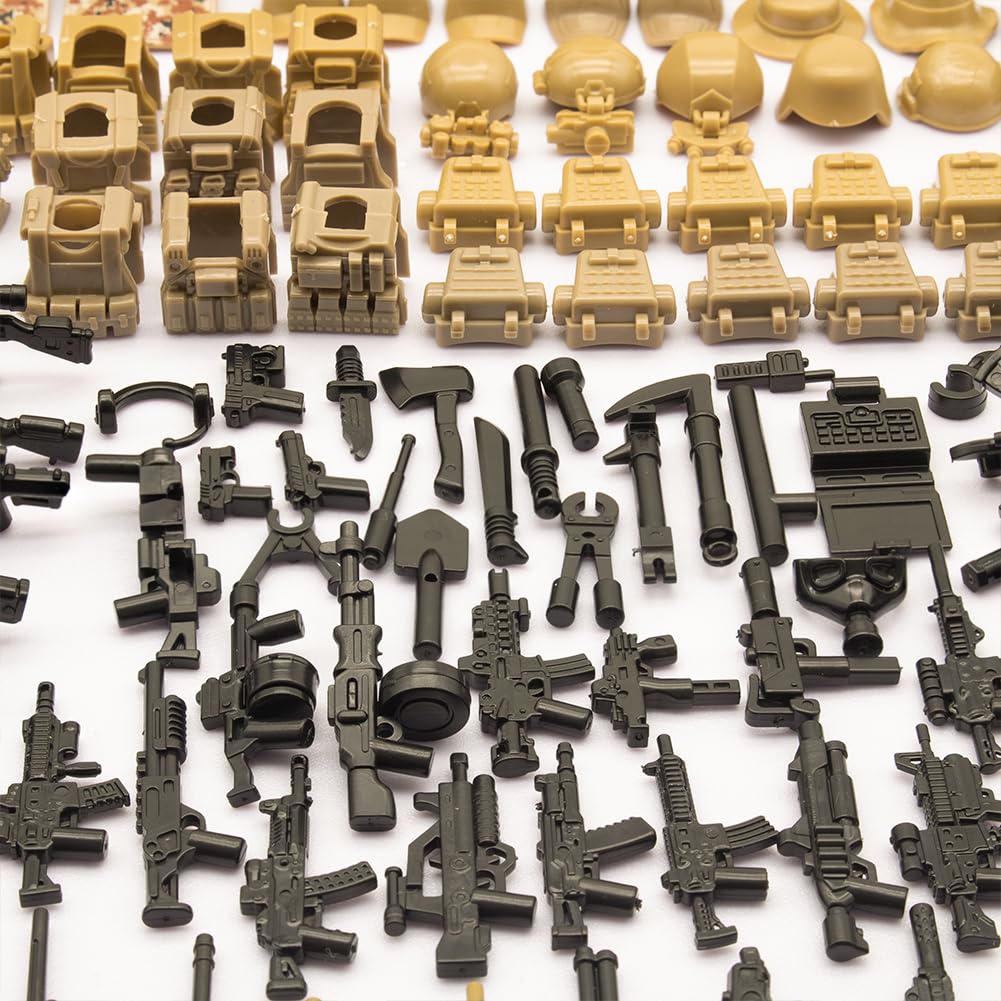 Gonsausola Special Military Weapon Sets & Accessories for Major Mini Figures