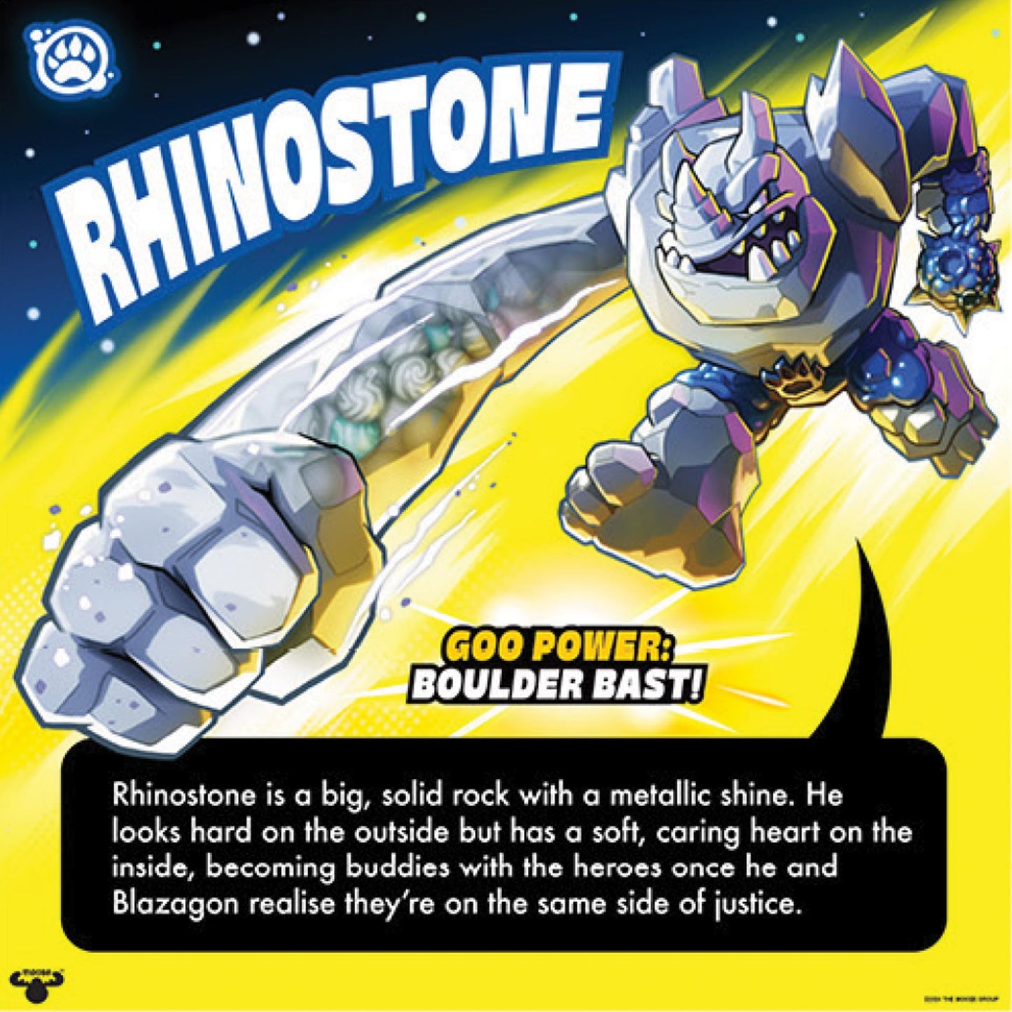 Goo JIT Zu Meteor Madness Rhinostone Rare Hero S13 | Collectible Figure