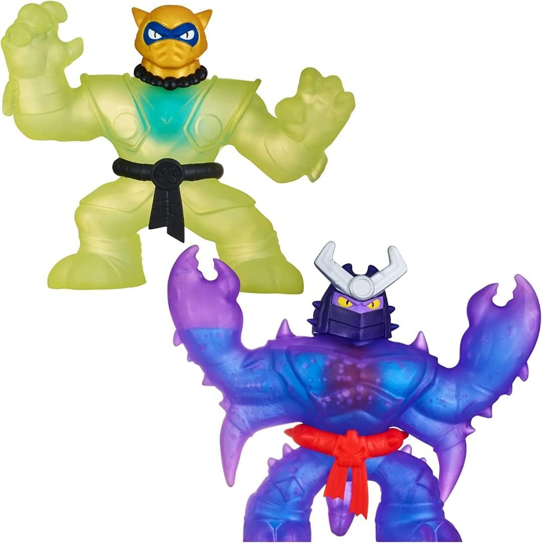 Heroes of Goo Jit Zu Goo Shifters: Liquid Gold Pantaro vs Shadow Orb Scorpius Versus Pack | Squishy Goo-filled Toys