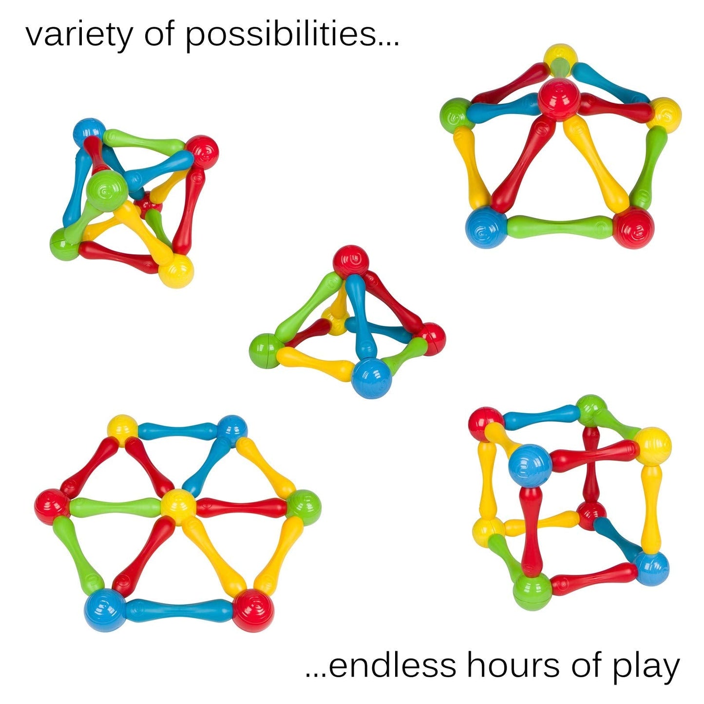 Goobi 20-Piece Magnetic Construction Set for Toddlers | STEM Learning Blocks