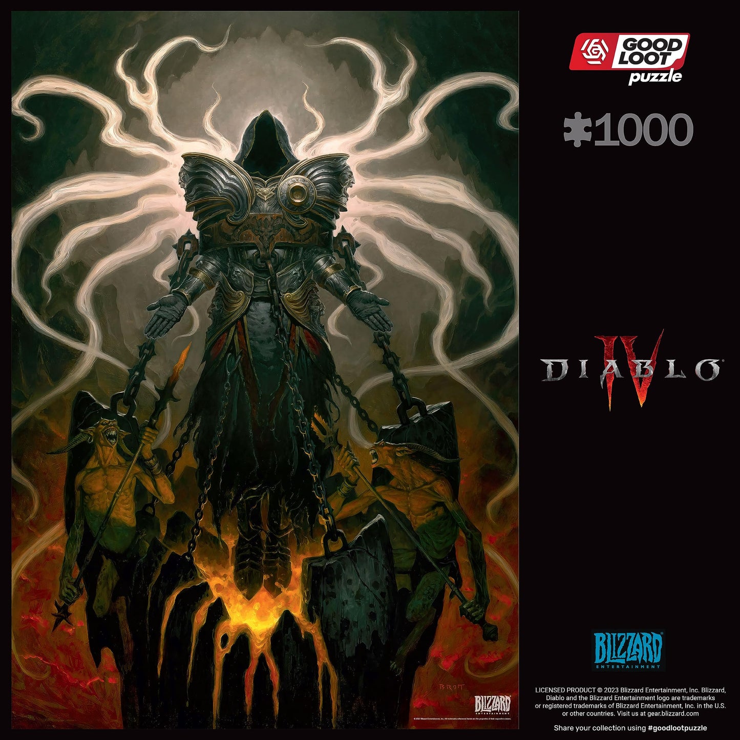 Good Loot Diablo IV Inarius 1000-Piece Puzzle – 68x48 cm, Premium EU-Made