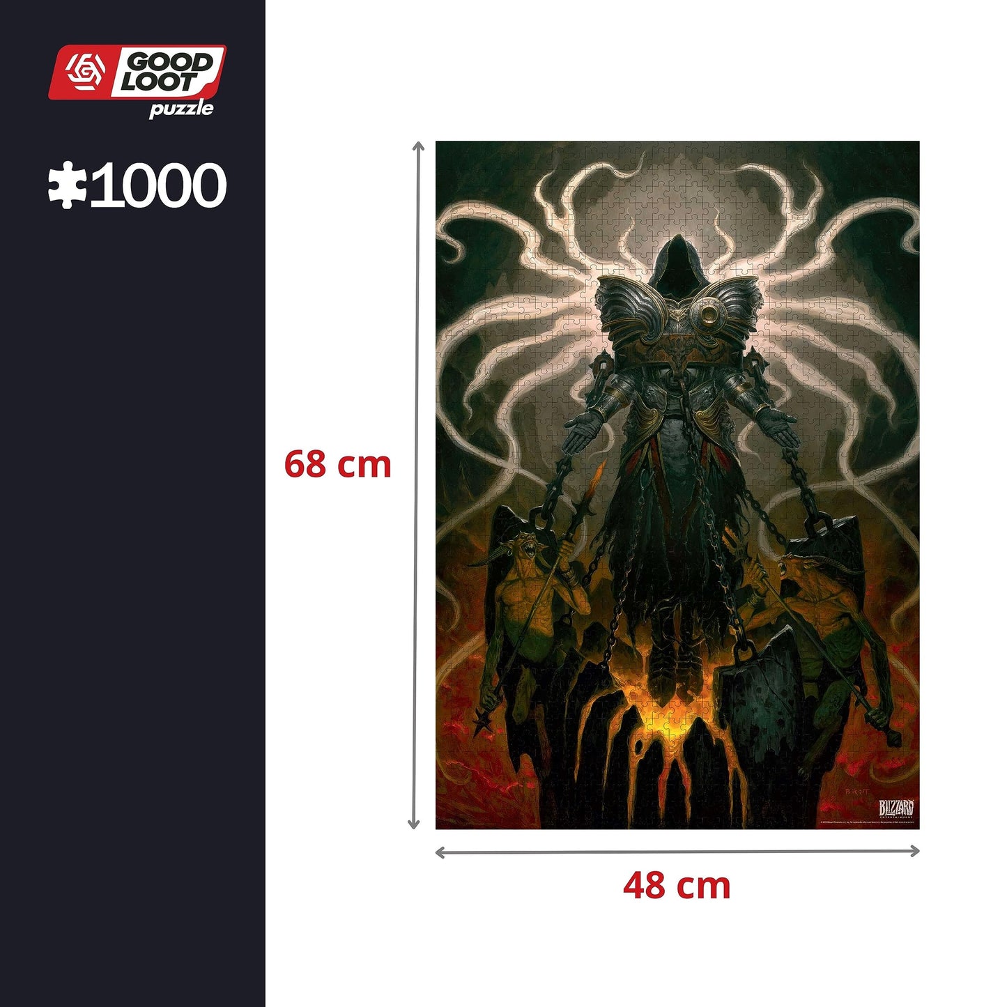 Good Loot Diablo IV Inarius 1000-Piece Puzzle – 68x48 cm, Premium EU-Made