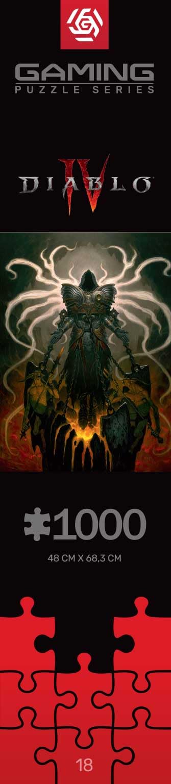Good Loot Diablo IV Inarius 1000-Piece Puzzle – 68x48 cm, Premium EU-Made