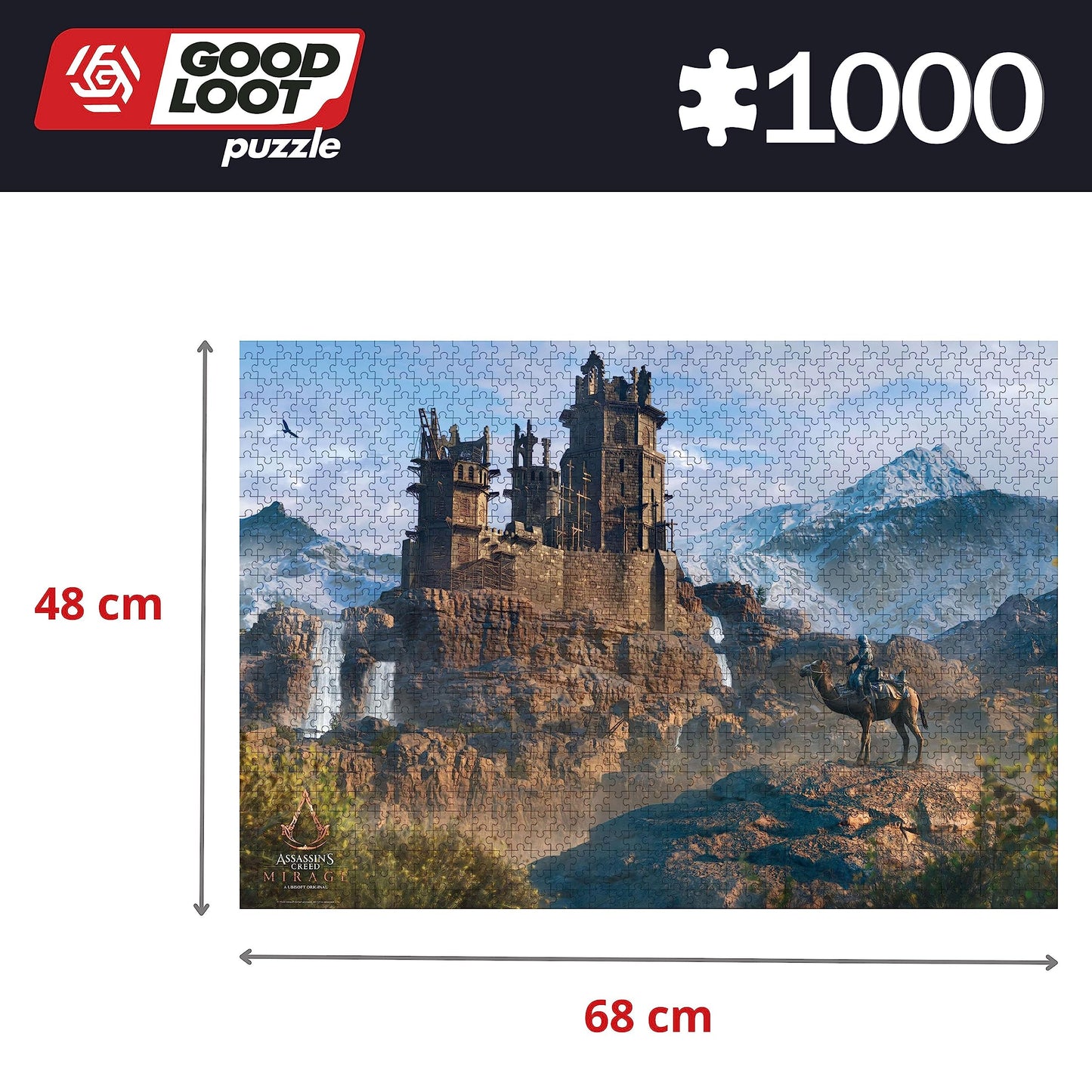 Good Loot Gaming: Assassin's Creed Mirage 1000-Piece Puzzle – Hard Difficulty, 68.3 x 48 cm